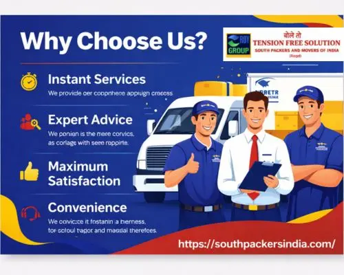 why choose us of south packers and movers